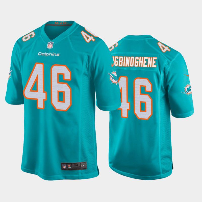 Men Miami Dolphins 46 Noah Igbinoghene Nike Green Game NFL Jersey